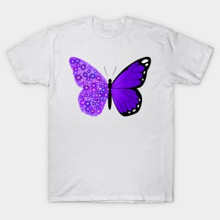 Blooming purple butterfly T-Shirt
